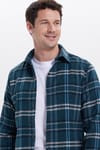 Erkek Slim Fit Dar Kesim Kareli Kışlık Oduncu Gömlek