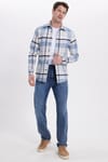 Erkek Slim Fit Dar Kesim Kareli Kışlık Oduncu Gömlek