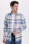 Erkek Slim Fit Dar Kesim Kareli Kışlık Oduncu Gömlek