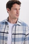 Erkek Slim Fit Dar Kesim Kareli Kışlık Oduncu Gömlek