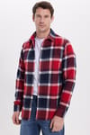 Erkek Slim Fit Dar Kesim Kareli Kışlık Oduncu Gömlek
