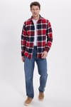 Erkek Slim Fit Dar Kesim Kareli Kışlık Oduncu Gömlek