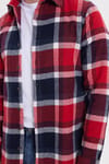 Erkek Slim Fit Dar Kesim Kareli Kışlık Oduncu Gömlek