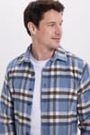 Erkek Slim Fit Dar Kesim Kareli Kışlık Oduncu Gömlek