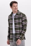 Erkek Slim Fit Dar Kesim Kareli Kışlık Oduncu Gömlek