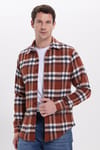Erkek Slim Fit Dar Kesim Kareli Kışlık Oduncu Gömlek