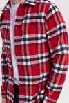 Erkek Slim Fit Dar Kesim Kareli Kışlık Oduncu Gömlek