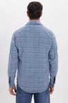 Erkek Slim Fit Dar Kesim Kareli Kışlık Oduncu Gömlek