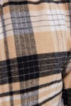 Erkek Slim Fit Dar Kesim Kareli Kışlık Oduncu Gömlek