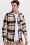 Erkek Slim Fit Dar Kesim Kareli Kışlık Oduncu Gömlek