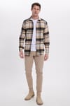 Erkek Slim Fit Dar Kesim Kareli Kışlık Oduncu Gömlek