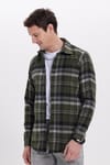 Erkek Slim Fit Dar Kesim Kareli Kışlık Oduncu Gömlek
