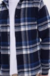 Erkek Slim Fit Dar Kesim Kareli Kışlık Oduncu Gömlek