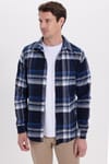 Erkek Slim Fit Dar Kesim Kareli Kışlık Oduncu Gömlek