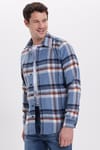 Erkek Slim Fit Dar Kesim Kareli Kışlık Oduncu Gömlek