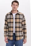 Erkek Slim Fit Dar Kesim Kareli Kışlık Oduncu Gömlek
