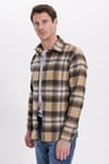 Erkek Slim Fit Dar Kesim Kareli Kışlık Oduncu Gömlek