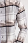Erkek Slim Fit Dar Kesim Kareli Kışlık Oduncu Gömlek