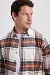 Erkek Slim Fit Dar Kesim Kareli Kışlık Oduncu Gömlek