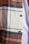 Erkek Slim Fit Dar Kesim Kareli Kışlık Oduncu Gömlek