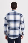 Erkek Slim Fit Dar Kesim Kareli Kışlık Oduncu Gömlek