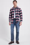 Erkek Slim Fit Dar Kesim Kareli Kışlık Oduncu Gömlek