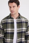 Erkek Slim Fit Dar Kesim Kareli Kışlık Oduncu Gömlek