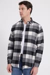 Erkek Slim Fit Dar Kesim Kareli Kışlık Oduncu Gömlek