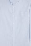 Erkek Slim Fit Dar Kesim Uzun Kollu %100 Pamuk Keten Efektli Düğmeli Yaka Rahat Gömlek