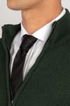 Slim Fit Dar Kesim Kendinden Desenli Erkek Hırka