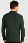 Slim Fit Dar Kesim Kendinden Desenli Erkek Hırka