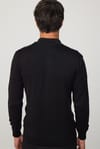 Erkek Slim Fit Dar Kesim Yarım Balıkçı Yaka Fermuarlı Önü Desenli Hırka