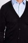 Slim Fit Dar Kesim Düğmeli Düz Tüylenmeyen Yumuşak Dokulu Erkek Hırka