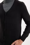 Slim Fit Dar Kesim Düğmeli Düz Tüylenmeyen Yumuşak Dokulu Erkek Hırka