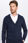Slim Fit Dar Kesim Düğmeli Düz Tüylenmeyen Yumuşak Dokulu Erkek Hırka