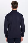 Erkek Slim Fit Dar Kesim Dik Yaka Fermuarlı Düz Hırka