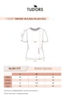 Kadın Slim Fit %100 Pamuk Baskılı Beyaz Bisiklet Yaka Tişört