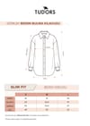 Kadın Slim Fit Dar Kesim Pamuklu Pensli Mavi Gömlek