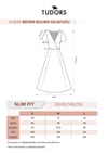 Kadın Slim Fit Dar Kesim Kısa Kollu Baskılı V Yaka Elbise