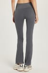 Kadın Slim Fit Dar Kesim Fitilli Dar Paça Gri Pantolon