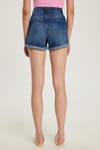 KADIN PAÇA KATLAMALI SHORT 8013