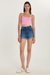 KADIN PAÇA KATLAMALI SHORT 8013