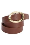 WOMAN BELT ARTIFICIAL LEATHER THREE PIECES 3,5 CM - KEMER