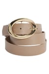 WOMAN BELT ARTIFICIAL LEATHER THREE PIECES 3,5 CM - KEMER