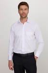 Erkek Regular Fit Klasik Kesim Pamuklu Düz Beyaz Gömlek