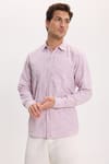 Erkek Regular Fit Klasik Kesim Oversize %100 Pamuk Keten Doku Bordo Gömlek