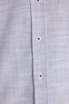 Erkek Regular Fit Klasik Kesim Oversize %100 Pamuk Keten Doku Lacivert Gömlek