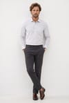 Erkek Regular Fit Klasik Kesim Oversize %100 Pamuk Keten Doku Yeşil Gömlek