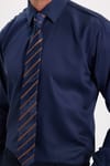 Regular Fit Lacivert Non-Iron %100 Pamuk Doğa Dostu Ekoteks Belgeli  Gömlek