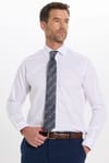 Erkek Regular Fit Rahat Kesim Beyaz Non-Iron Pamuklu  Gömlek